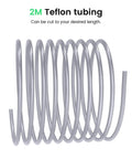 Coiled PTFE Teflon Tubing 2M 2.5mm ID By 4mm OD for 3D Printer Extruder
