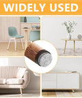 Heavy Duty Screw In Felt Pads 60 Pack 28Mm Chair Glides for Tables and Sofas on furniture legs in modern room setting.