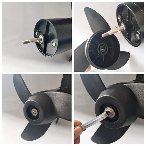 Three Blade Prop For Electric Trolling Motors Fit 55Lb 62Lb 86Lb Outboard Trolling Motors Weedless Design For Shallow Water Speed And Efficiency Includes Prop Nut And Pin High Strength Nylon Three Point Five Inch Hub