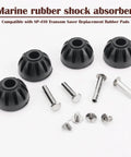 Transom Saver Boat Rubber Shocks SP 410 Replacement parts with bolts shown for durable hull shock absorption installation.