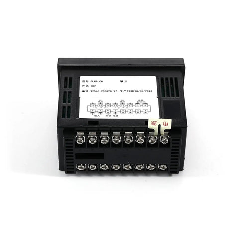 Heavy Duty Load Cell Sensor With Indicator Display For S Type Tension And Compression, High Precision Weight Scale With Kilogram Gram Kilonewton Ton Units, Two Relay Output Sets And 2 Hanging Rings, Ideal For Industrial Testing And Calibration, rear terminal view