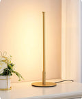 LED Table Lamp With Stepless Dimming And 3 Color Temperatures 2700K To 6500K Modern Gold Metal Desk Nightstand Light On Table