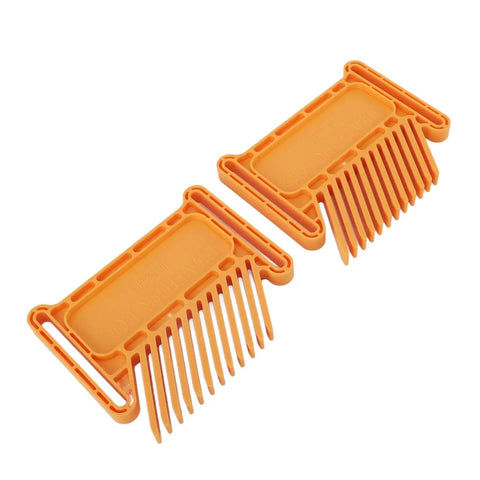 Badass Adjustable Featherboard For Table Saws Router Tables And Band Saws Hella Secure Stackable Workshop Safety Upgrade with orange plastic combs.