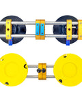 HIGHTOP stone seam setter tool, 2-pack, 6-inch with yellow vacuum suction cups and stainless steel rods