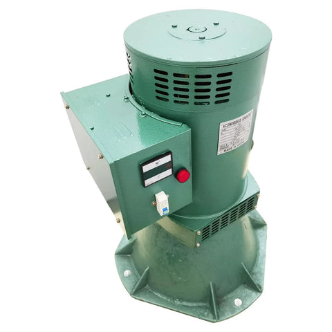 Top view of Rugged 10KW Hydroelectric Generator 220V 60Hz Single Phase Water Powered Turbine With Automatic Voltage Regulation And Leakage Protection Outdoor Ready