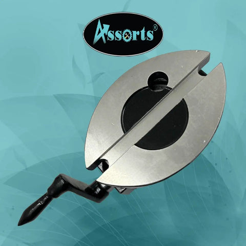 Heavy Duty Self Centering Milling Machine Vice With Swivel Base 2 Inch Jaw Capacity Rotates 360 Degrees, detailed top view.