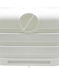 Dual 20Lb Propane Tank Cover For RV And Travel Trailer Heavy Duty White Plastic With Side Access Port And Individual Top Hatches
