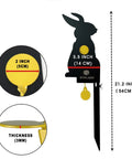 Auto Reset Metal Rabbit Target For Air Rifles Backyard Range Ready Silhouette Target With Durable Steel Construction