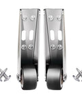 Heavy Duty Vertical Track Roller Wheels And Bottom Support Casters For Sliding Gates 2 Piece Kit with Swivel Rollers and Screws.