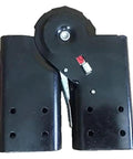 Badass Aluminum Locking Joint Hinge For Folding Ladders With Adjustable Angle Positioning And Secure Multifunction Buckle For Top Shelf Construction And Diy Work, showing the hinge's locking mechanism.