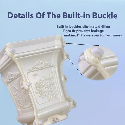 Hexagonal Concrete Planter Molds For DIY Garden Projects Reusable Large Geometric Planter Molds with built-in buckle feature