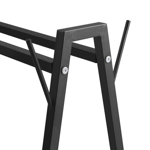 Heavy Duty Floor Mat Cart With Smooth Rolling Casters And Maxed Out Wash Rack Storage Ready For Auto Detail Shops steel frame detail