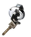 Extended Type Safe Deposit Cam Lock Cylinder For Cabinets With Reversible Stop Cams Non Key Retaining Rustproof Waterproof key view