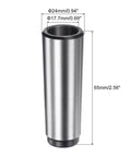 MT3 To MT2 Morse Taper Adapter Reducing Drill Sleeve For Lathe And Milling Machines with dimensions and smooth finish