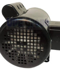 No Sweat Install Replacement Parts for 1 HP Industrial Electric Motor, black TEFC casing with mesh grille, 1PH 56C frame.