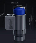 Smart Car Cup Cooler And Warmer 12V Portable Digital Thermoelectric Beverage Chiller dimensions 22cm height and secure base.