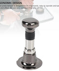 Premium Aluminum Alloy Coffee Tamper With Constant Force Hand Press, 2.3 inch ergonomic design for even coffee grounds packing.