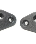 Pair of black plastic left and right sun visor mount clips for Subaru Forester Crosstrek BRZ Scion FR S Toyota FT86.