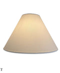 Coolie Empire Hardback Lamp Shade Linen White 6x18x11.5 HB-607-18LNWH lit with V-Notch Fitter view