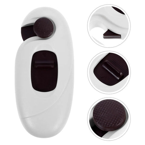 Kid Proof Cabinet And Fridge Locks With Double Button Design, 5 Pack, Easy Installation, Durable Brown ABS Material