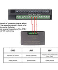 Wiring diagram for 10K Digital Display Programmable Potentiometer With 4 Digit 0.4 Inch Display For Speed Controller Inverter