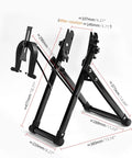 Foldable Bike Wheel Truing Stand For 16 To 29 Inch Wheels, Lightweight Aluminum Alloy Rim Maintenance Tool with measurements