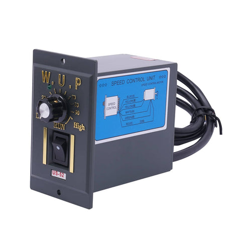 Close-up of 25W 60K Gear Motor 90RPM Adjustable Variable Gear Reducer Motor With Stand Electric Single Phase Reduction Gearbox