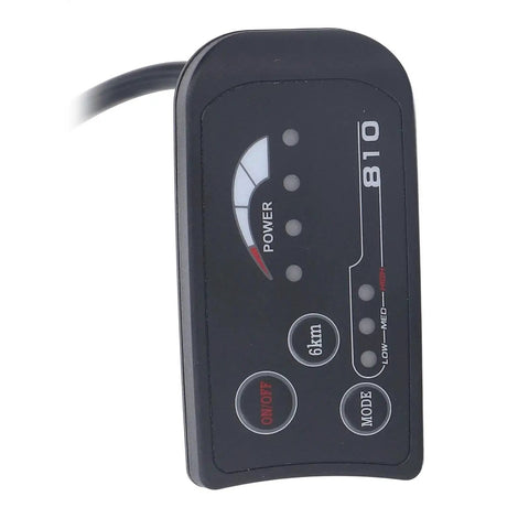 Ride Ready LED Display Panel For Electric Bikes And Scooters 36V 48V S810 With SM Plug Fits 22.2mm Handlebars Waterproof ABS Construction