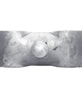 Close-up of Eight Pack Chain Link Fence Panel Clamps For 1 7 8 Inch Pipe Frames, Kennel Clamps With Bolts And Nuts, Saddle Style