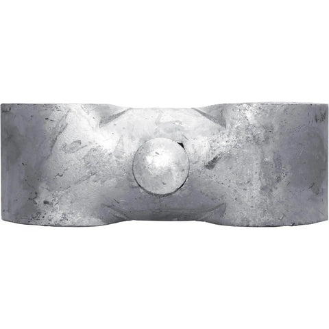 Close-up of Eight Pack Chain Link Fence Panel Clamps For 1 7 8 Inch Pipe Frames, Kennel Clamps With Bolts And Nuts, Saddle Style