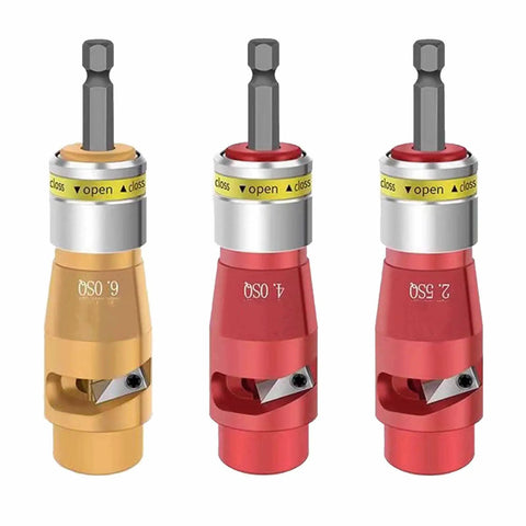 Rugged Aluminum Alloy Electric Wire Stripper And Twist Splicer Fits Standard Power Drills For Small To Medium Gauge Wires, three sizes