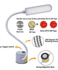 Lit LED Sewing Machine Light With Flexible Gooseneck Arm 30 LEDs 6W Magnetic Base For Workbench Lathe Drill Press Lamp Eye Friendly No Flicker Daylight White Gray with magnetic base and flexible arm