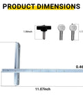 Top Shelf Circular Saw Rip Fence Replacement Guide 49 22 4146 dimensions with measurements for precision cutting setup.