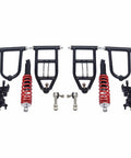 Front Suspension Swing Arm Kit For Electric ATV Quad Go Kart Parts Upper and Lower Control Arms with Steering Strut