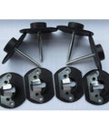 Sectional Sofa Connectors Four Pack Interlocking Clips with metal pins for securing furniture and maintaining stable seams