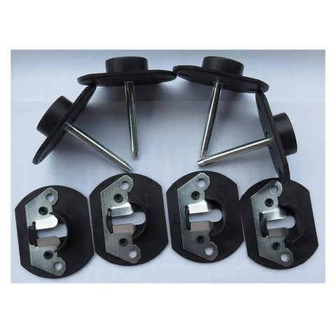 Sectional Sofa Connectors Four Pack Interlocking Clips with metal pins for securing furniture and maintaining stable seams