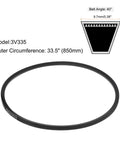 3V335 Rubber V Belts 33.5 Inch Length 0.38 Inch Width 0.31 Inch Thick Industrial Power Transmission Belt 2 Pack Built Tough Neoprene Belt
