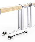 36x80 Inch Pocket Door Frame Hardware Kit With Two Way Soft Close For 2x4 Stud Walls Sliding Hardware For 24 To 36 Inch Wide Doors