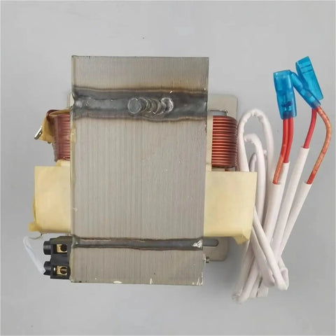 Top Tier 8K Industrial Microwave Transformer For Tunnel Drying Systems, robust metal body with wiring for food processing.
