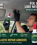 Heavy Duty Car Bumper Repair Adhesive And Quick Cure Auto Body Glue For Exterior Trim Sealing being applied to car interior.