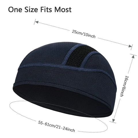 Cooling Mesh Helmet Liner Beanie For Men And Women Sweat Wicking Skull Cap Under Helmets For Cycling Running And Workouts
