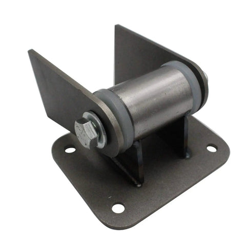 Hardcore Universal Chevy LS Swap Engine Motor Mounts With Smooth Polyurethane Bushings And Rig Ready Tig Welded Steel Brackets close-up of mount design.