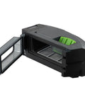 Premium ZUZZEE Replacement Vacuum Dirt Bin Compatible With Roomba I1 I3 I4 I5 I6 I7 I8 Plus showing open container with green insert.