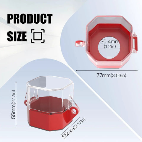 Emergency Stop Button Switch Cover Dustproof Safety Plastic Protector Lockout Cover Round Hole Compatible With 30mm Mounting