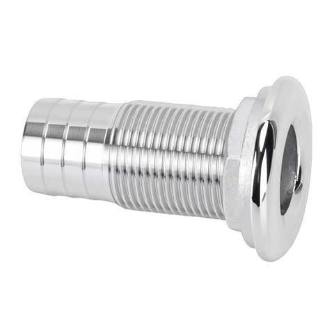 Thru Hull Barbed Fitting 316 Stainless Marine Grade Outlet Inlet Connector Three Quarters Inch for yacht