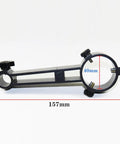 Adjustable 360 Degree Rotary Hot Air Hand Piece Holder Stand Clamp showing 157mm length and 40mm clamp diameter
