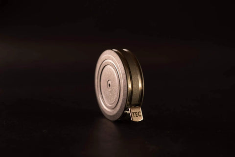 Ultra Tiny Titanium Ti Tape Retractable Mini Tape Measure With 3 Feet Range, Imperial And Metric, stonewashed finish