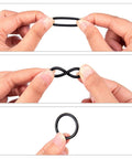 All In One Metric O Ring Kit With 32 Sizes In Buna N 70A Rubber Seals For Faucets Plumbing And Automotive Use 419 Pieces Durable Oil Resistant High Temp Tolerance For Quick Fixes, black O-ring held by hand