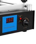 Close-up of digital display and controls on High Efficiency Preheating Rework Station 450W SMD BGA Hot Plate With Infrared Ceramic Heating