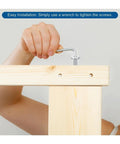 Hand tightening M6 Bed Frame Bolts Socket Head Screws With Barrel Nuts For Furniture And Bunk Beds Slotted Rice Head 75mm Length